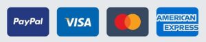 Pagos seguros con PayPal, Visa, Mastercard y American Express en Iruki.